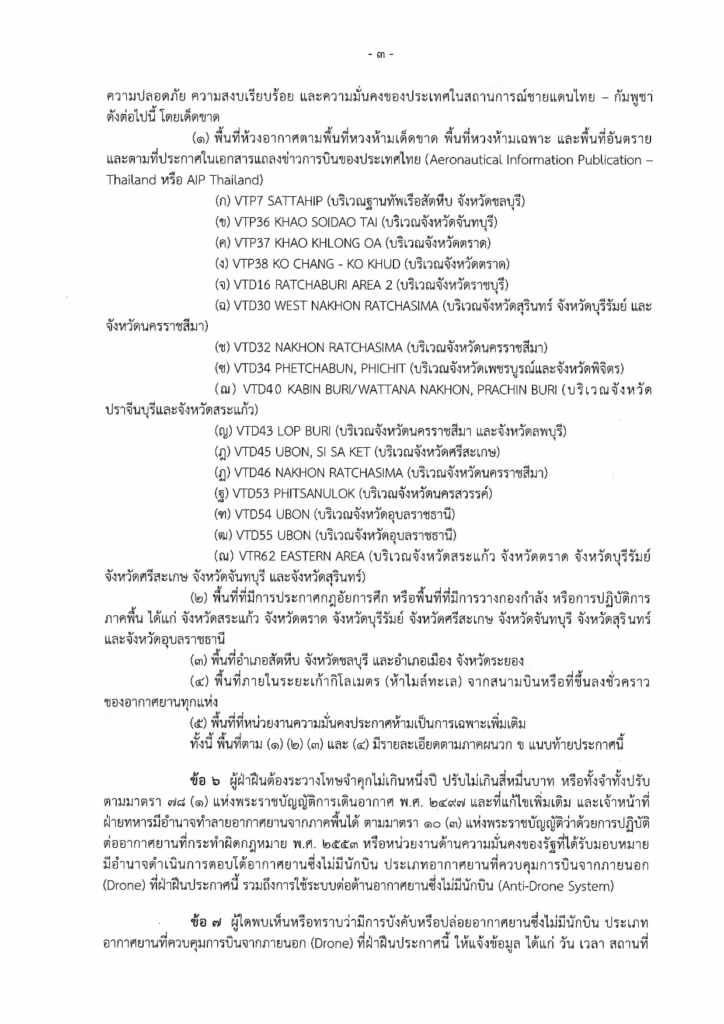 ประกาศห้ามบินโดรนเกษตร