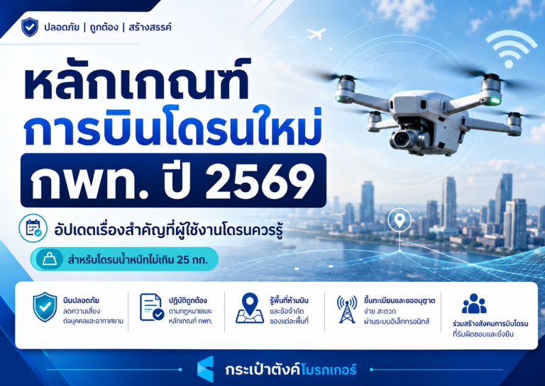 หลักเกณฑ์โดรนใหม่ กพท. ปี 2569