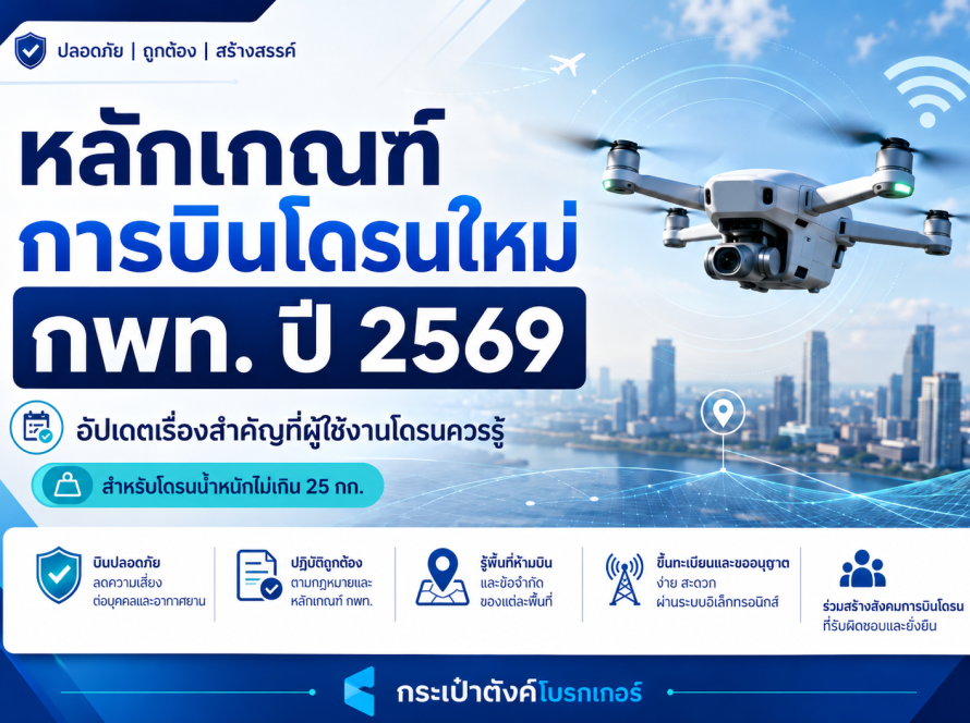 หลักเกณฑ์โดรนใหม่ กพท. ปี 2569